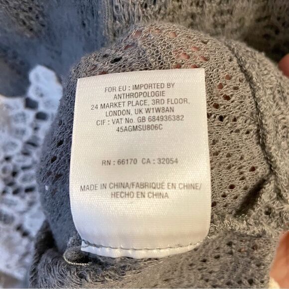 Anthropologie Meadow Rue Crochet Overlay Sweater - Size Small - Picture 6 of 6